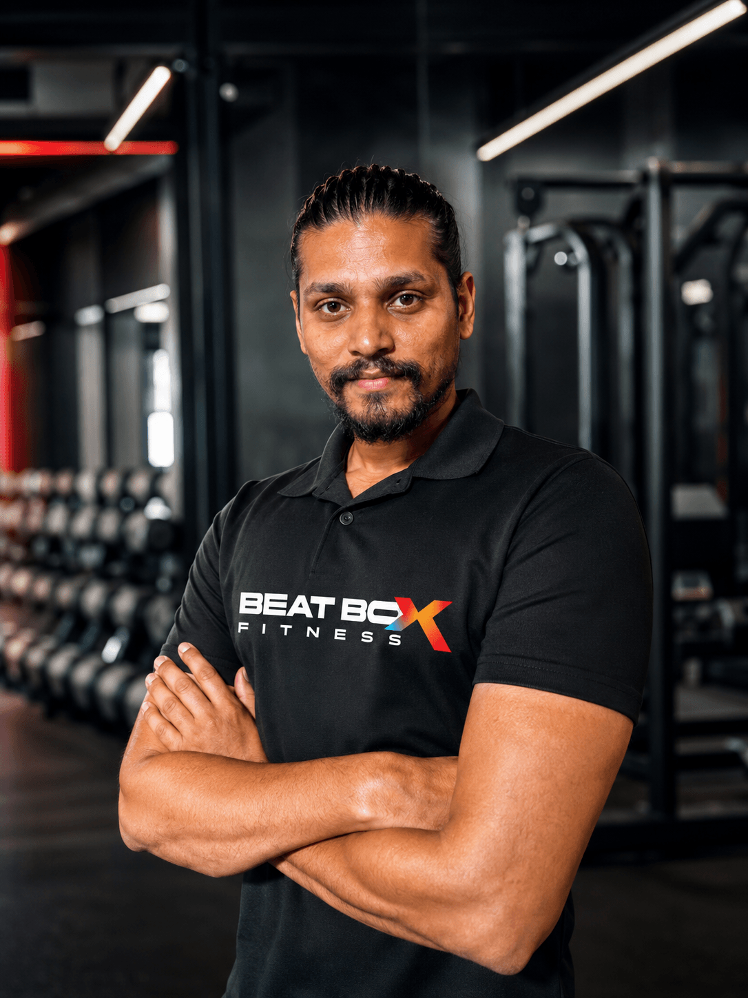 Coach Baba Rameez Raja — Certified Group Fitness Trainer and University Boxing Champion at BeatBox Fitness Kokapet